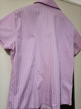 Camicia donna ZOTENO a righe lilla