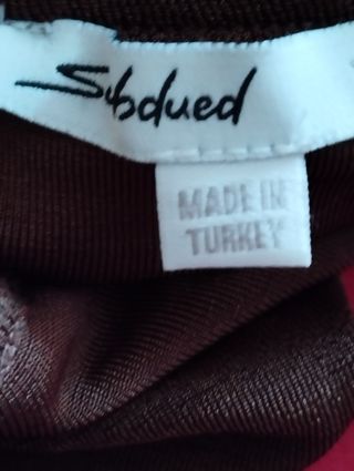 Vestito monospalla marrone