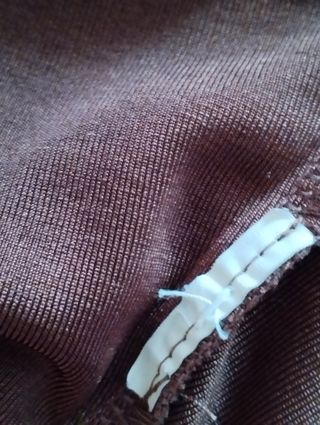 Vestito monospalla marrone