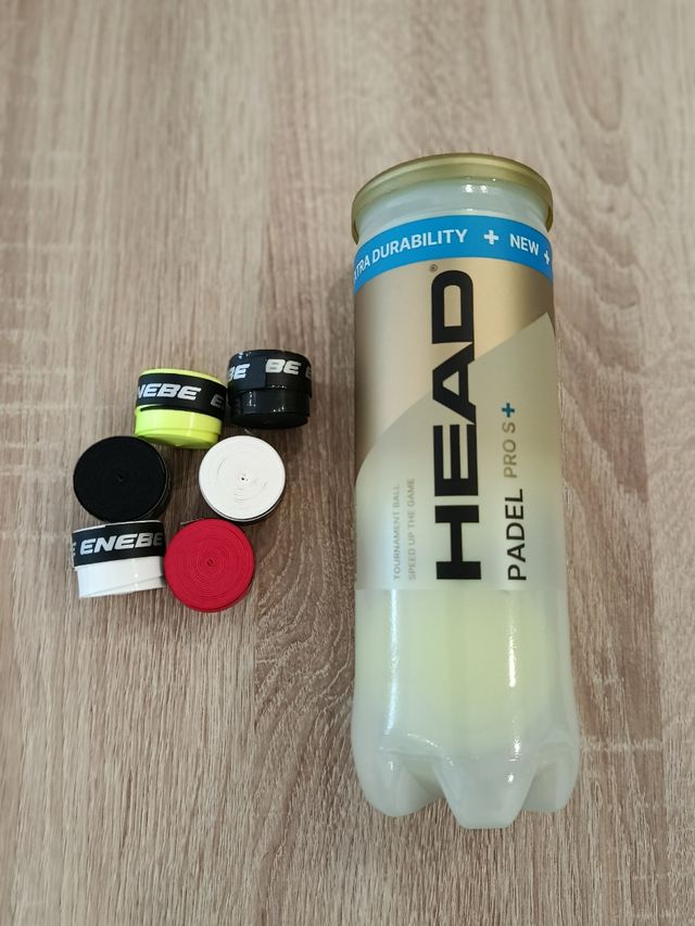 Bote Bolas Padel Head + 6 Overgrips Enebe