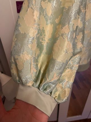 Chaqueta Bomber Diseño Bordado Floral