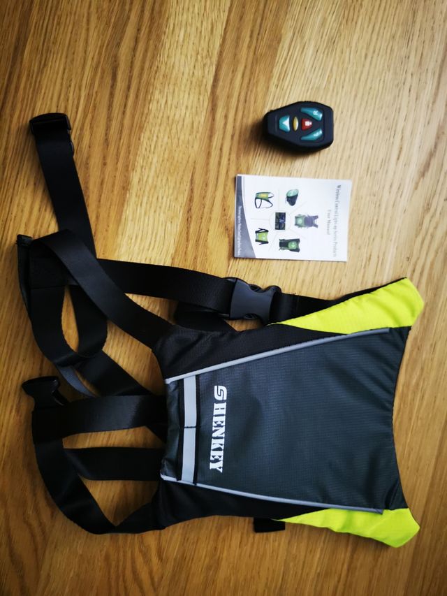 Chaleco con intermitentes para ciclismo infantil