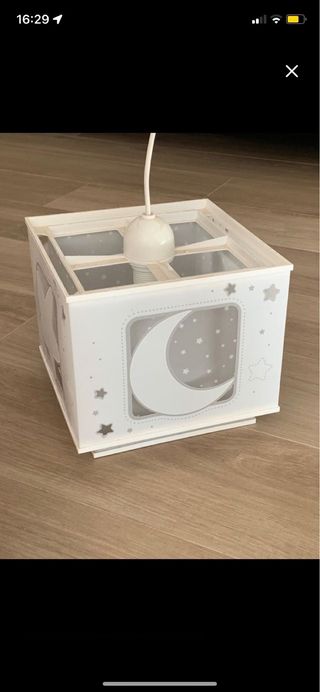Lámpara infantil de techo luna y estrellas