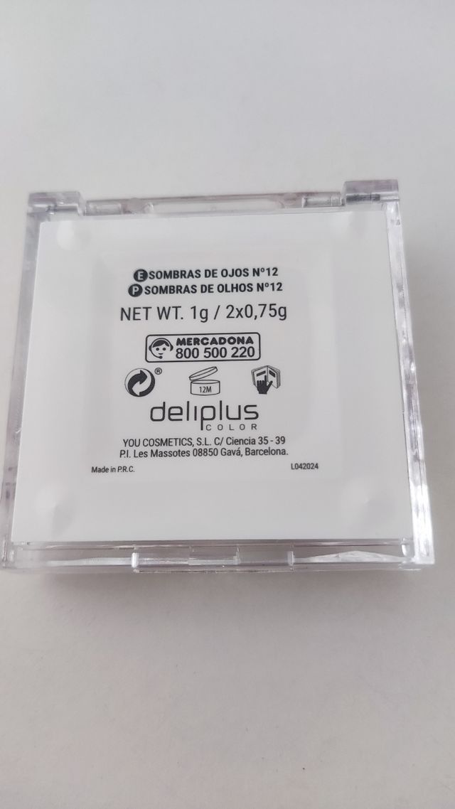 Set 2 Sombras de Ojos Rojo y Turquesa