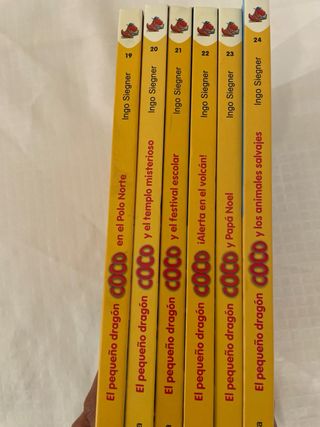 6 libros del Pequeño Dragón Coco
