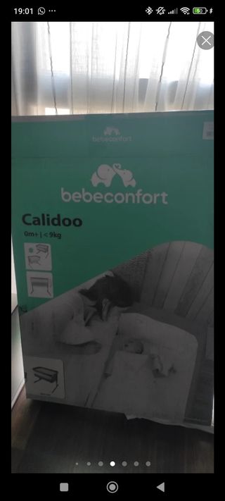 Cuna colecho Bebeconfort gris