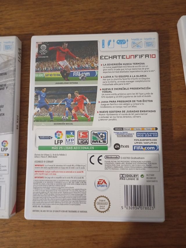 Pacchetto 3 giochi Wii FIFA: 08, 10, 11