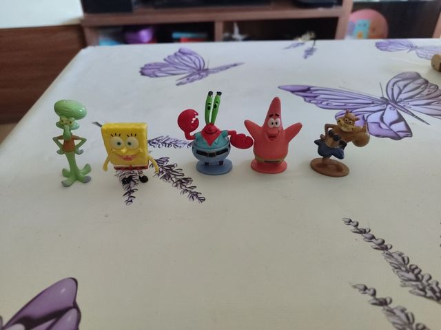 Muñecos Bob Esponja Goma Pequeños