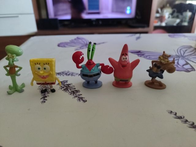 Muñecos Bob Esponja Goma Pequeños