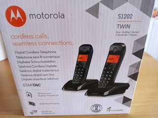 Telefono Motorola S1202 Twin Black