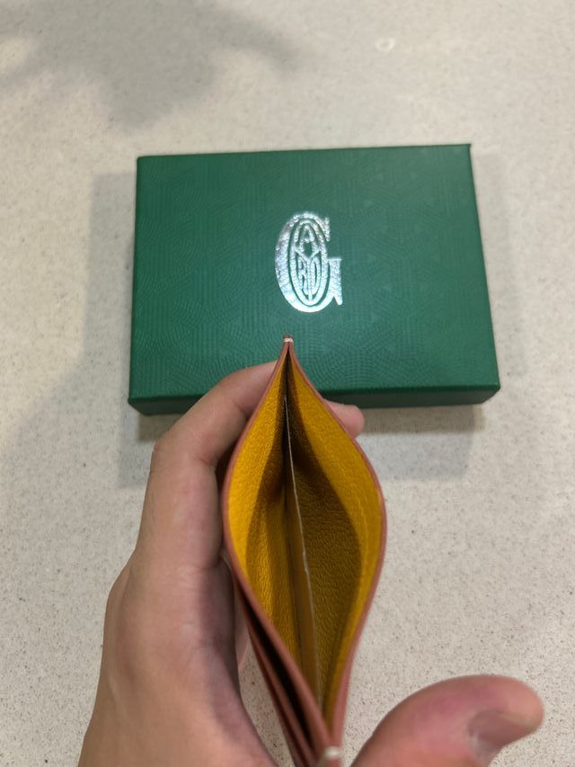 Tarjetero Goyard Marrón y Negro