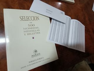 LOTE catálogos Numismática Aureo