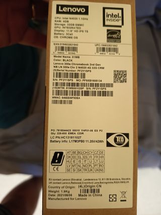 Chromebook Lenovo 300e 