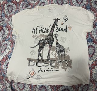 Camiseta African Soul con jirafas