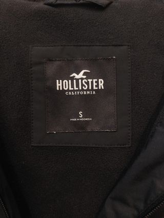 Chaqueta Hollister Negra Chico