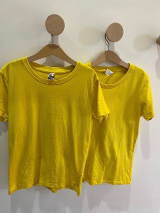 Camiseta algodón amarilla 9/10 años