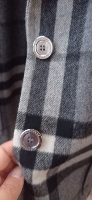 Americana Burberry cuadros grises y negros