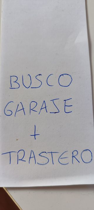 Alquiler Garaje + Trastero