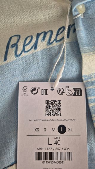 Camiseta Verano Bershka Estampada Azul