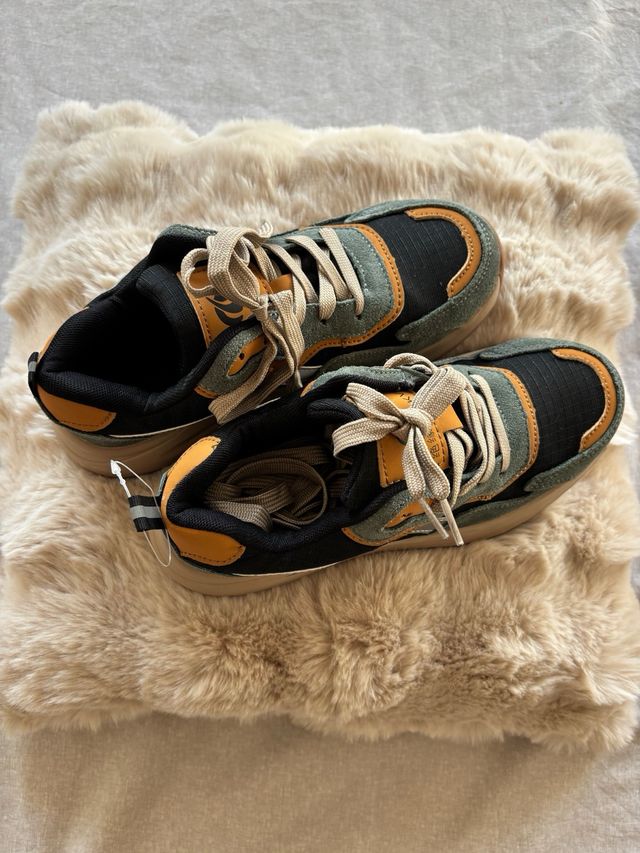 Zapatillas Mujer Marrones y Verdes