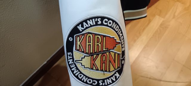 Chaqueta Karl Kani Talla S Negra y Blanca