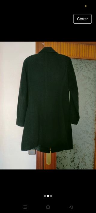 Abrigo gabardina negro