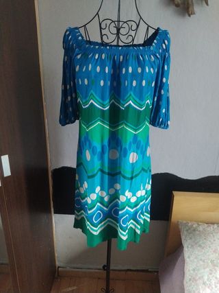 Vestido estampado geométrico