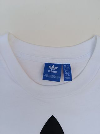 Camiseta Adidas Blanca con Logo Trefoil