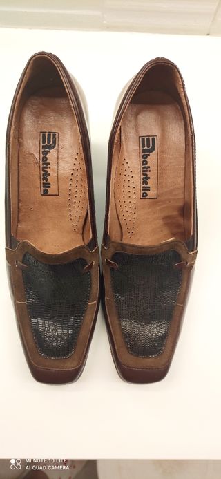 Mocasines de piel marrones