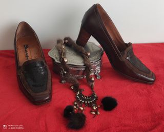 Mocasines de piel marrones