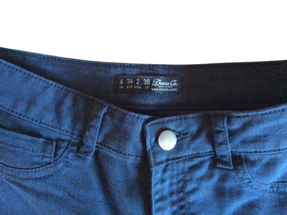 Pantalón skinny azul oscuro