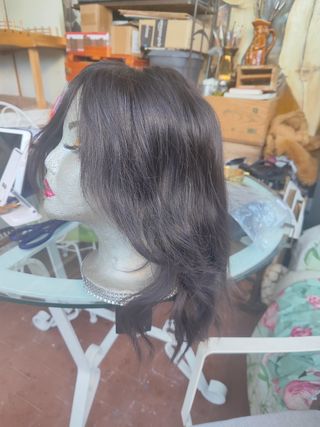 Peluca pelo humano natural talla S