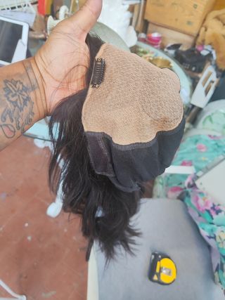 Peluca pelo humano natural talla S