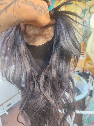 Peluca pelo humano natural talla S