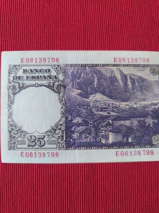 Billete 25 Pesetas 1946 - MBC