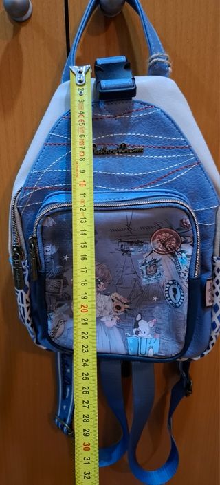 Mochila/Bandolera Rainbow Dream Azul y Blanca