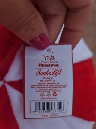 Babbo Natale decorativo con mongolfiera