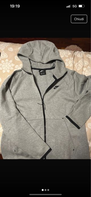 Felpa Nike Grigia con Zip