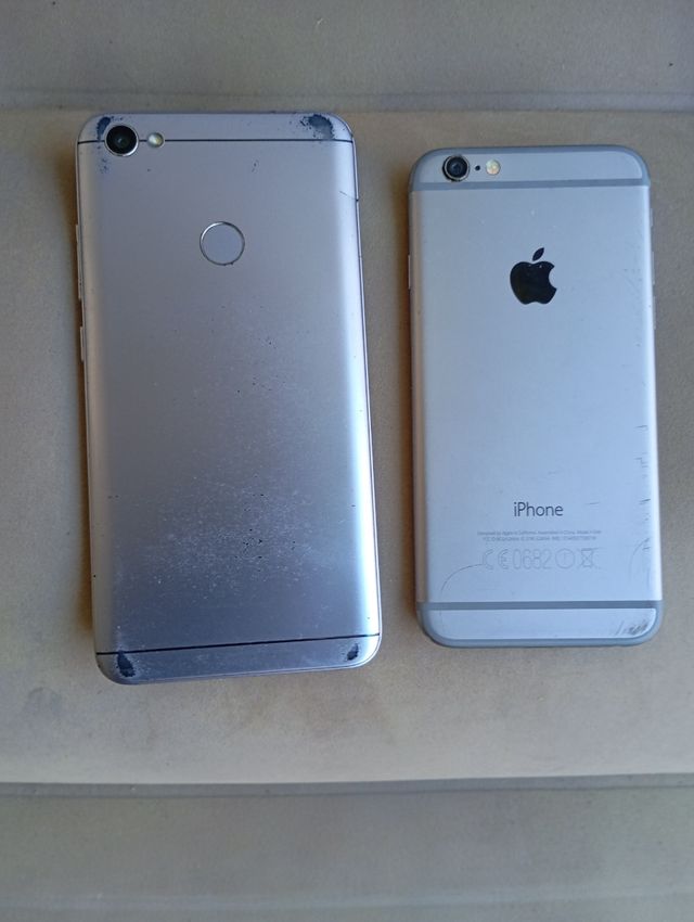 iPhone 6 y Redmi 5a prime