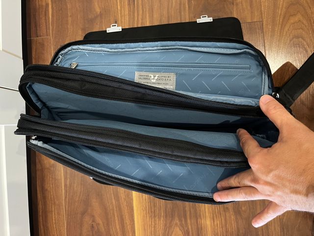 Maletín Portátil Piel Roncato Negro