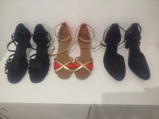 3 pares de Zapatos de baile latino. 45€ los 3