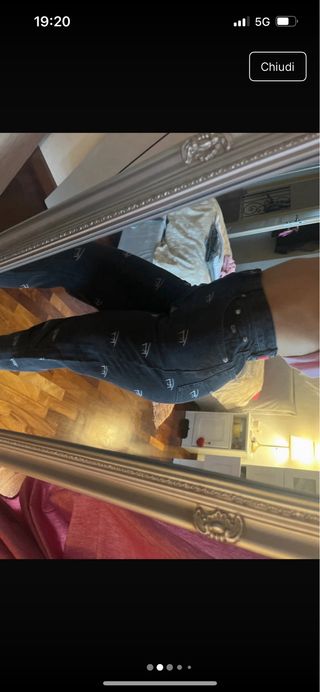 Jeans Tommy Hilfiger neri con logo