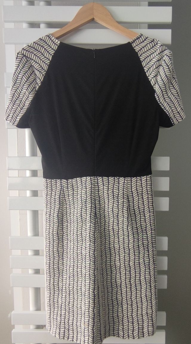 Vestido Zara Blanco y Negro