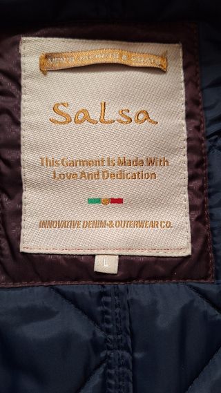 Parka acolchada Salsa hombre color burdeos