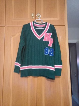 Jersey verde picó NY talla XXS oversize
