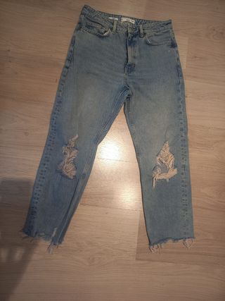 Pantalones Vaqueros Mango Rotos