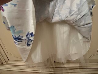 Abito elegante Rinascimento floreale