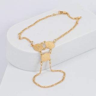 Pulsera pasamanos Medallas oro 18k 750