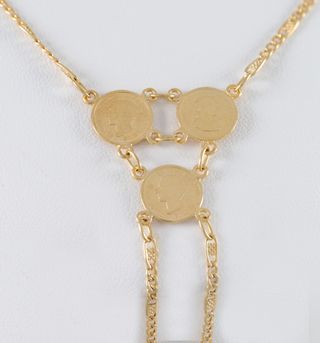 Pulsera pasamanos Medallas oro 18k 750