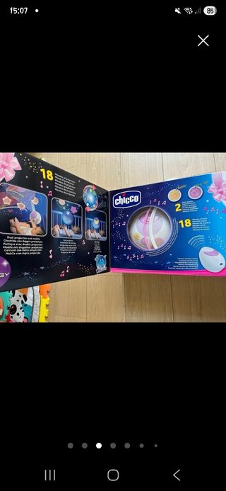 Móvil Cuna Chicco Proyector Música 18 Min